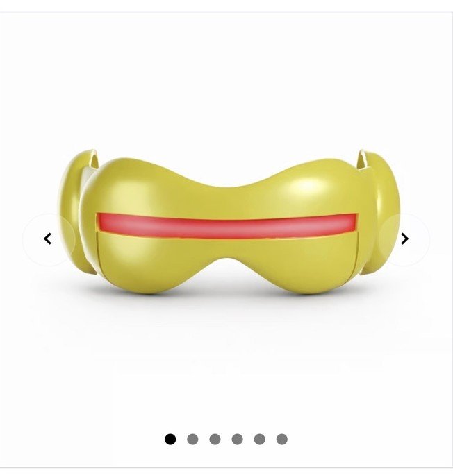 Gold cosplay visor