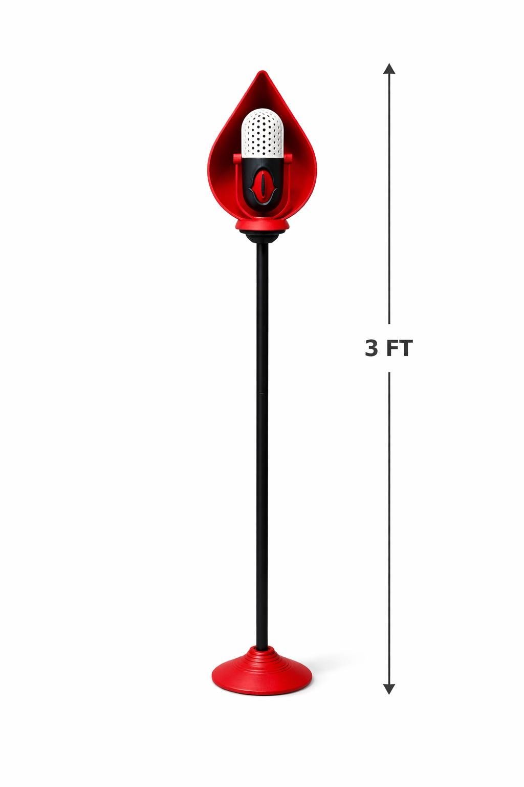 Alastor Demon of Radio Staff Microphone - Cosplay Prop (Full Color) Great Quality.