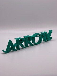 Arrow 3D Printed Art / Display Sign