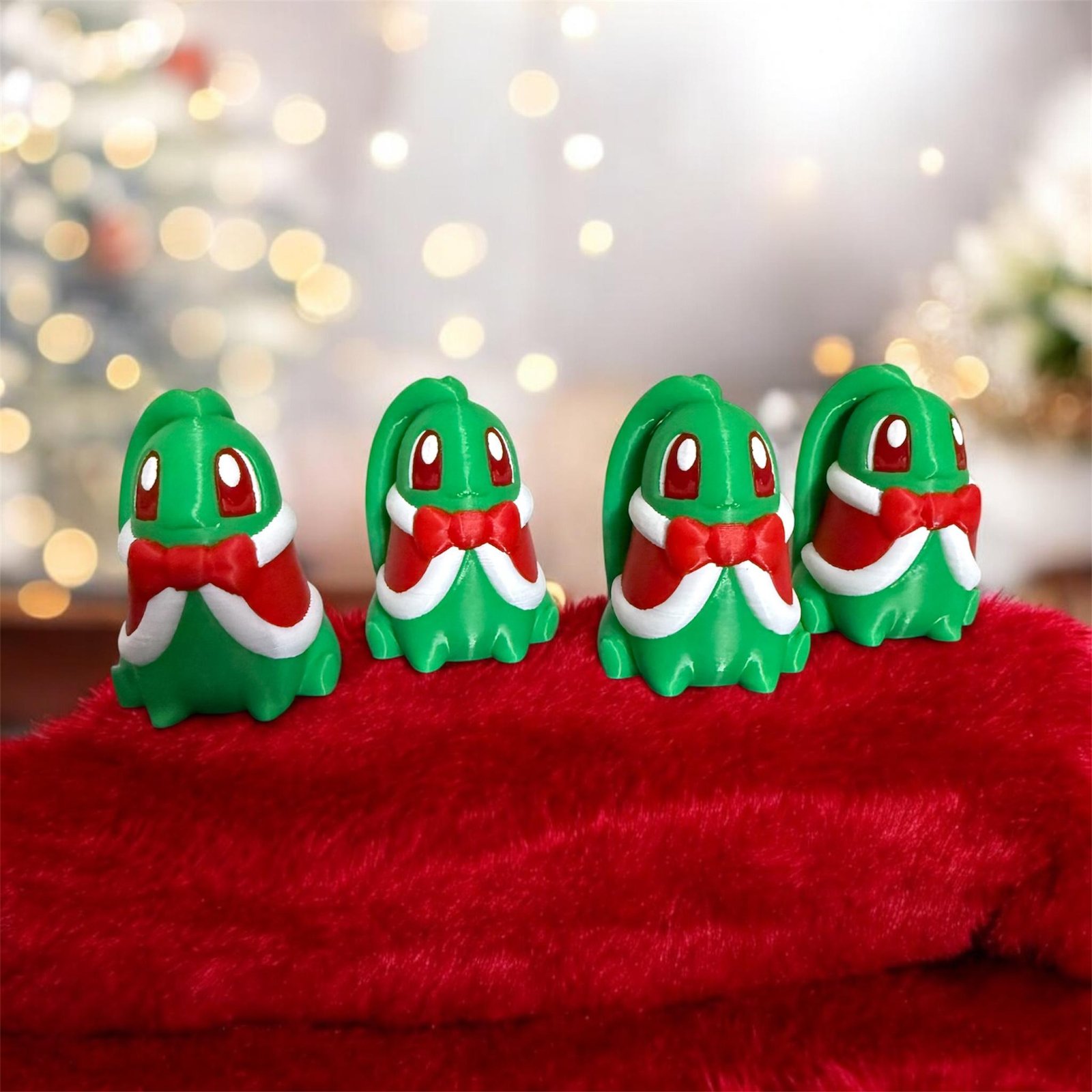 Christmas Chikorita Collectibles | Holiday Decor or Gift