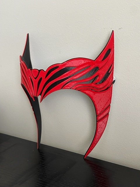 Deluxe - Tiara with Elastic Band /WandaVision Scarlet Witch Headpiece