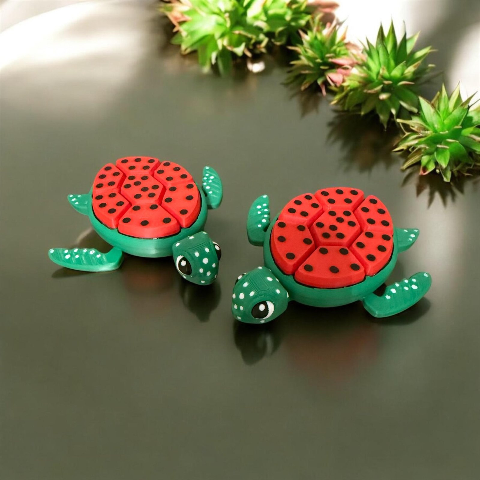 Watermelon Turtle Fidget Clicker – Fruit Series Sensory Toy